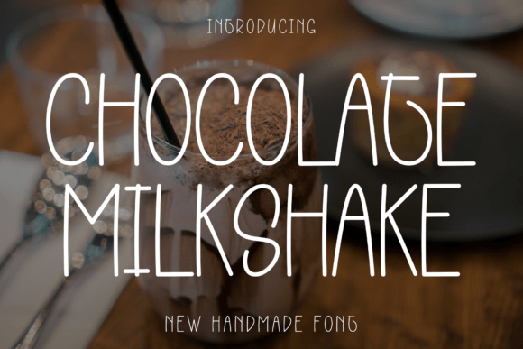Chocolate Milkshake: Elevate Your Design with Elegant Script