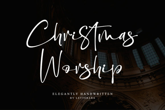Christmas Worship: A Handwritten Font for Elegant Design