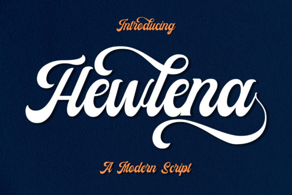 Hewlena: A Bold Handwritten Font for Retro Branding