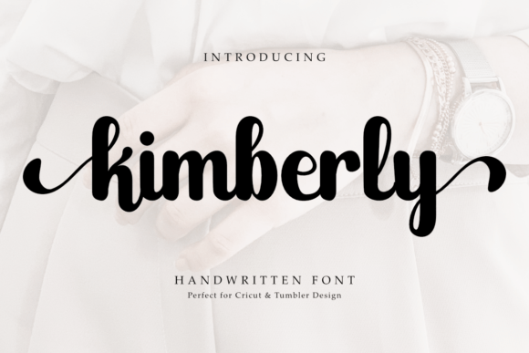 Kimberly Font: Sweet & Bold Handwritten Style