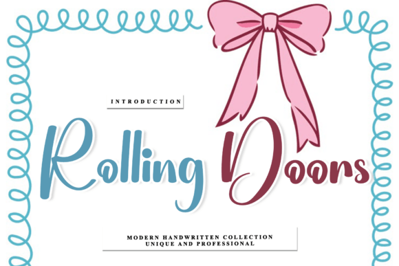 Rolling Doors: The Sweet Handwritten Font for Elegant Design