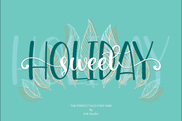 Sweet Holiday: Elevate Your Design with This Duo-Styled Font